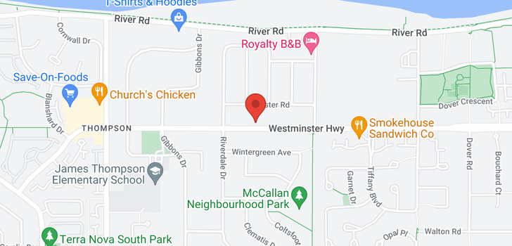 map of 4791 WESTMINSTER HIGHWAY
